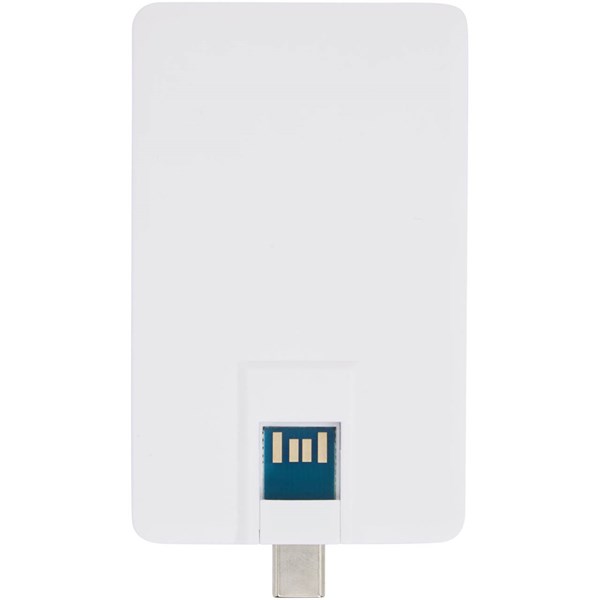 Obrázky: USB flash disk 64 GB 3.0 v tvare karty s 2 portami, Obrázok 2