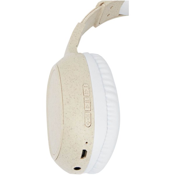 Obrázky: Bluetooth® slúchadlá s mikrofónom, pšeničná slama, Obrázok 2