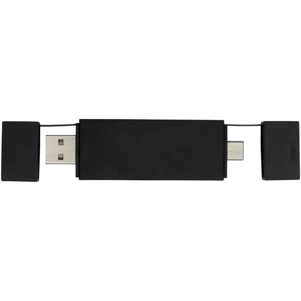 Obrázky: Duálny rozbočovač USB 2.0 čierna, Obrázok 5