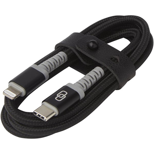Obrázky: Kábel MFI s konektormi USB-C a Lightning ADAPT