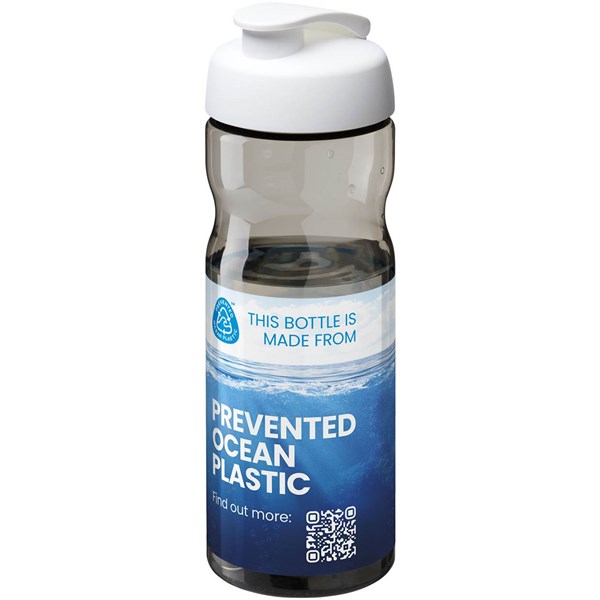 Obrázky: Športová fľaša H2O Active 650 ml šedo-biela, Obrázok 2