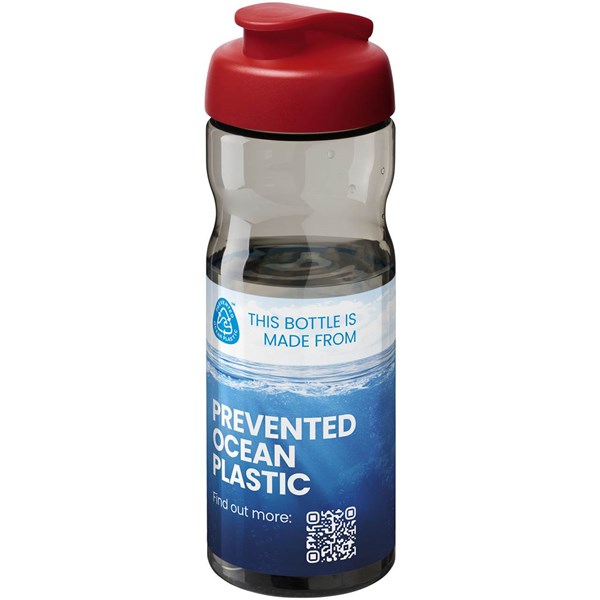 Obrázky: Športová fľaša H2O Active 650 ml šedo-červená, Obrázok 2