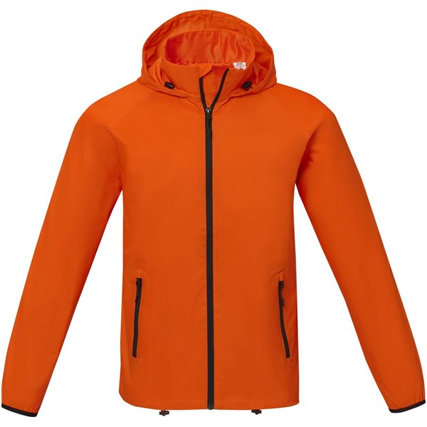 Obrázky: Oranžová ľahká pánska bunda Dinlas XS, Obrázok 4
