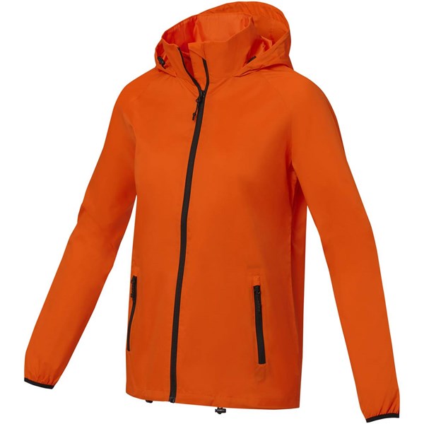 Obrázky: Oranžová ľahká dámska bunda Dinlas XS