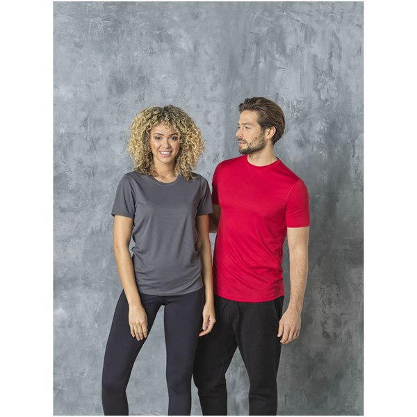 Obrázky: Červené dámske tričko cool fit s kr. rukávem 3XL, Obrázok 7