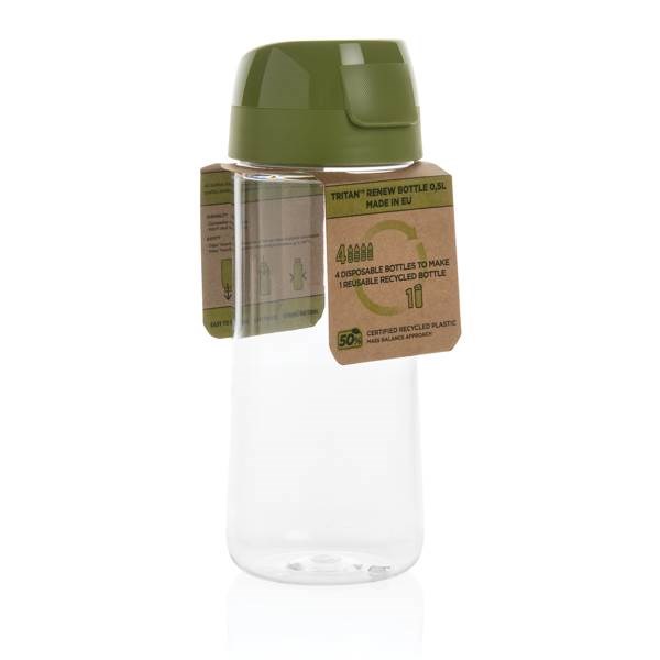 Obrázky: Fľaša 0,5l z Tritan™ Renew, transparentná/zelená, Obrázok 11