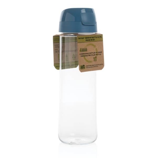 Obrázky: Fľaša 0,75l z Tritan™ Renew, transparentná/modrá, Obrázok 2