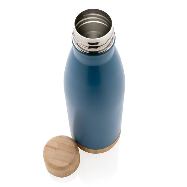Obrázky: Nerezová termofľaša modrá s bambusovými detailami, Obrázok 4
