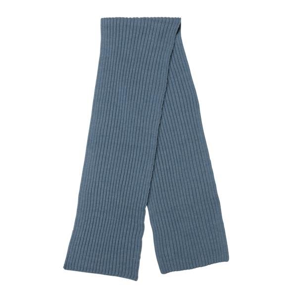 Obrázky: Modrý pletený šál 180x25cm z Polylana® AWARE, Obrázok 2