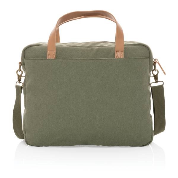 Obrázky: Zelený ruksak na notebook z recykl. canvas AWARE, Obrázok 4