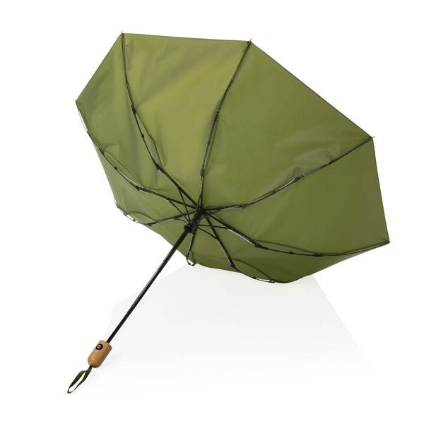 Obrázky: Zelený automatický dáždnik rPET, bambus. Rukoväť, Obrázok 3
