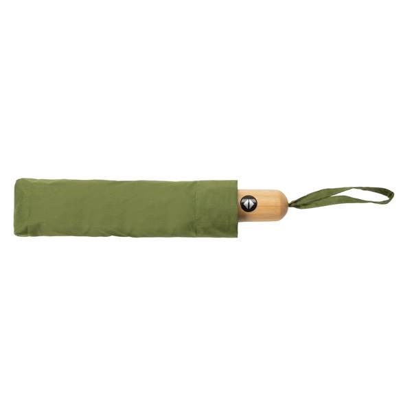 Obrázky: Zelený automatický dáždnik rPET, bambus. Rukoväť, Obrázok 5