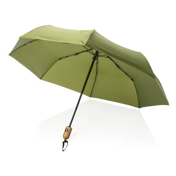 Obrázky: Zelený automatický dáždnik rPET, bambus. Rukoväť, Obrázok 7