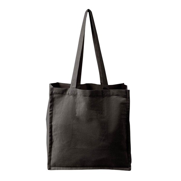 Obrázky: Čierna EKO nákupná taška z bavlny 230g