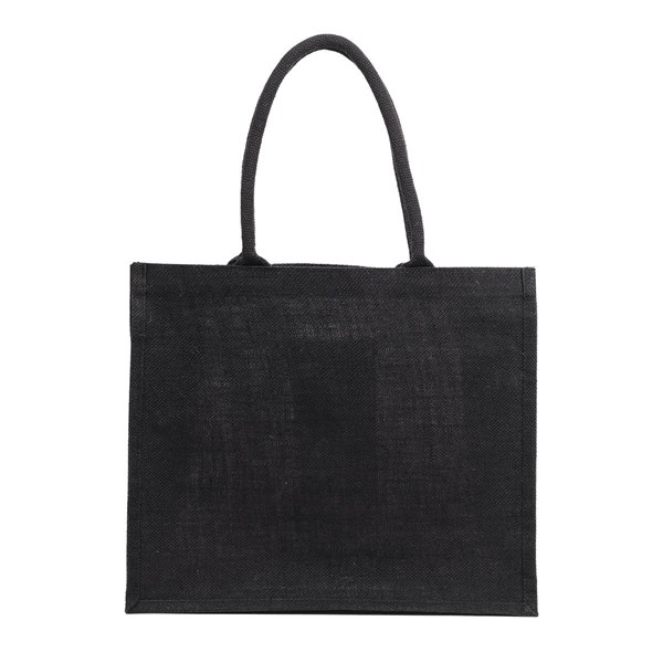 Obrázky: Jutová čierna EKO nákupná taška, Obrázok 3