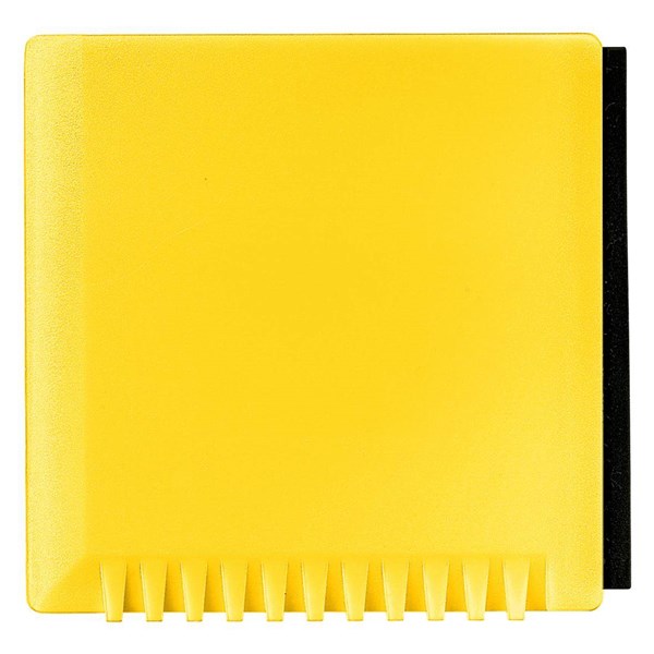 Obrázky: Žltá štvorcová škrabka so stierkou, Obrázok 1