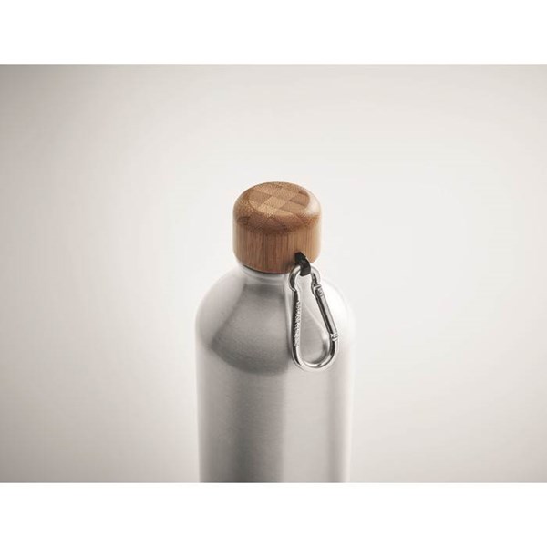 Obrázky: Hliníková fľaša s bambusovým viečkom 800 ml, Obrázok 4