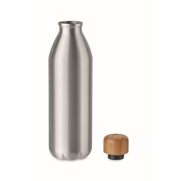 Obrázky: Hliníková fľaša s bambusovým viečkom 550 ml, Obrázok 3