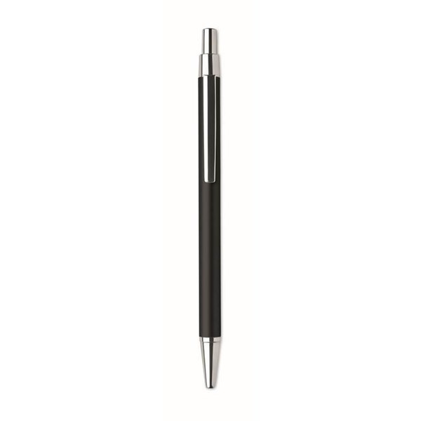 Obrázky: Čierne guličkové pero z hliníka s modrou náplňou, Obrázok 2