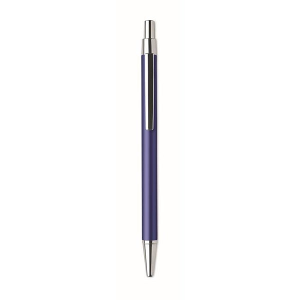 Obrázky: Modré guličkové pero z hliníka s modrou náplňou, Obrázok 2