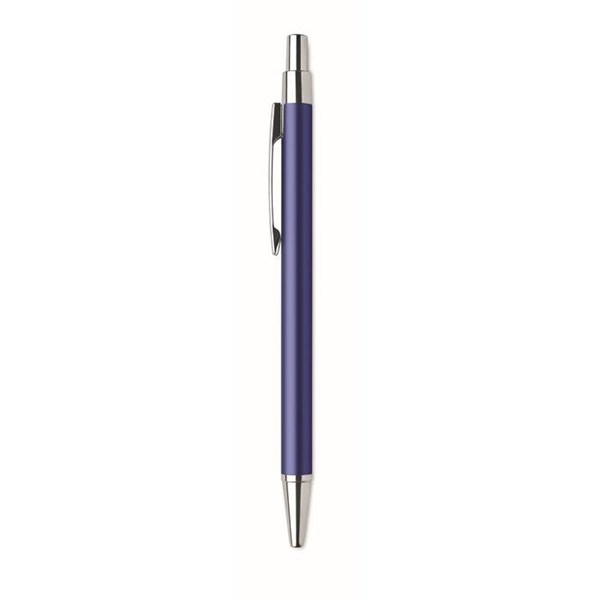 Obrázky: Modré guličkové pero z hliníka s modrou náplňou, Obrázok 3