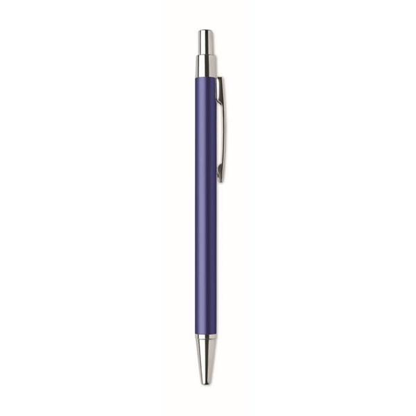Obrázky: Modré guličkové pero z hliníka s modrou náplňou, Obrázok 4