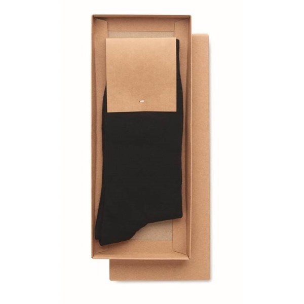 Obrázky: Ponožky v darčekovej krabičke L, čierne, Obrázok 3