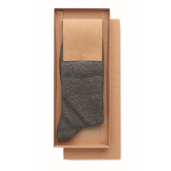 Obrázky: Ponožky v darčekovej krabičke L, šedé, Obrázok 3