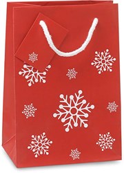 Obrázky: Malá papierová taška s vianočným motívom, 16x23 cm