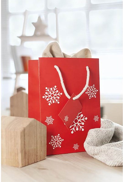 Obrázky: Stredná papierová taška, vianočný motív, 22x30 cm, Obrázok 4