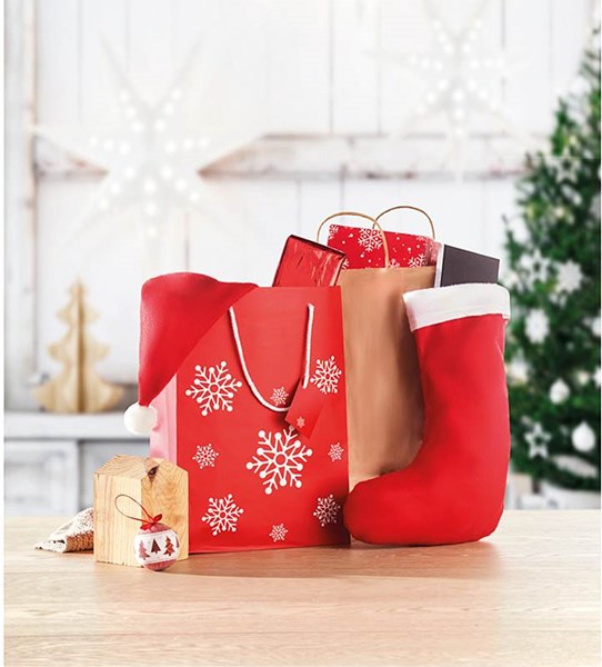 Obrázky: Stredná papierová taška, vianočný motív, 22x30 cm, Obrázok 6