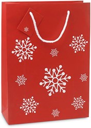 Obrázky: Veľká papierová taška, vianočný motív, 36x26 cm