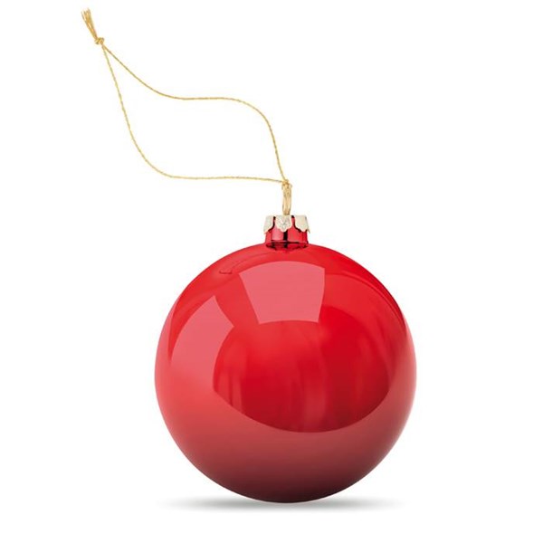 Obrázky: Sublimačná vianočná guľa, červená, Obrázok 2