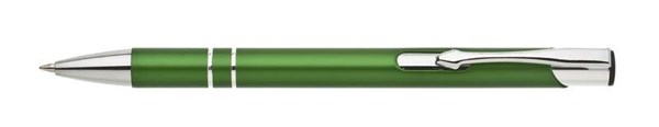 Obrázky: Matné hliníkové guličkové pero LARA, tmavozelené