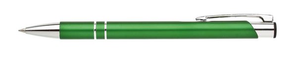 Obrázky: Matné hliníkové guličkové pero LARA, tmavozelené, Obrázok 2