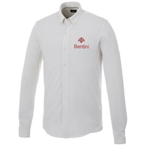 Obrázky: Pánska biela košeľa Bigelow s dlhým rukávom XL, Obrázok 4