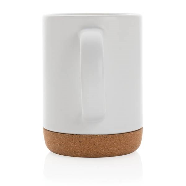 Obrázky: Keramický hrnček ,korkový podstavec 280 ml biely, Obrázok 3