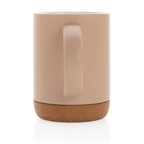 Obrázky: Keramický hrnček ,korkový podstavec 280 ml béžový, Obrázok 3