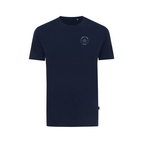 Obrázky: Unisex tričko Bryce, rec.bavlna, tm.modré XL, Obrázok 3