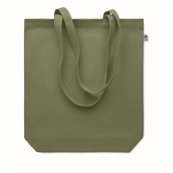 Obrázky: Nákupná taška z organickej bavlny 270g, zelená, Obrázok 3