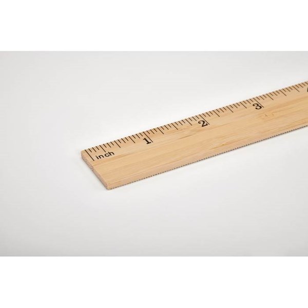 Obrázky: Pravítko z bambusu 30cm, obojstránné - cm/palce, Obrázok 4