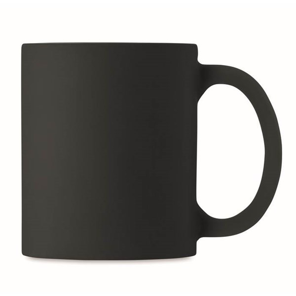 Obrázky: Čierno-biely matný keramický hrnček 300 ml, Obrázok 3
