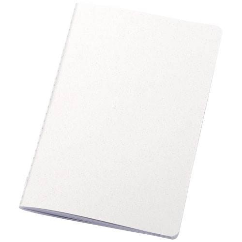 Obrázky: Poznámkový blok s obálkou z crush papiera, biela, Obrázok 1