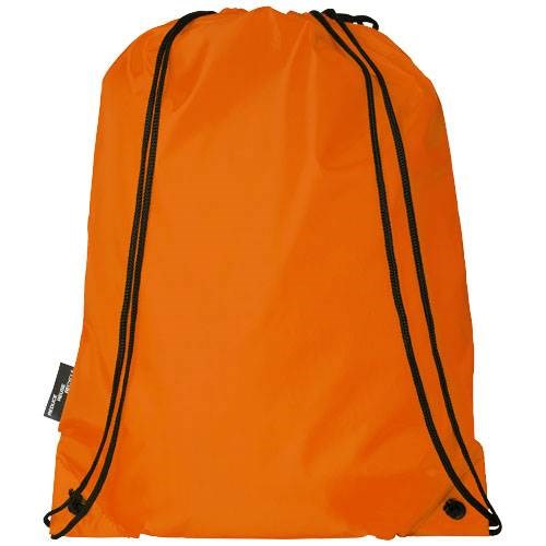 Obrázky: Sťahovací ruksak z recyklovaných PET oranžová, Obrázok 2