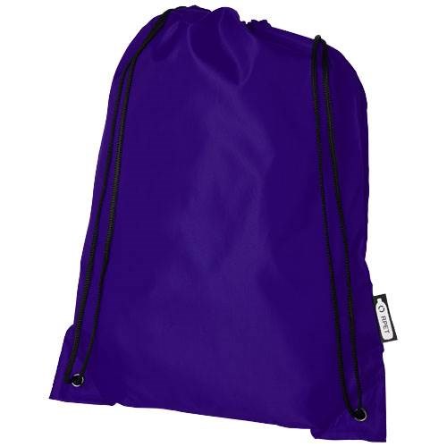 Obrázky: Sťahovací ruksak z recyklovaných PET fialová, Obrázok 1