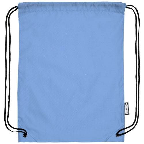 Obrázky: Sťahovací ruksak z recyklovaných PET sv. modrá, Obrázok 5