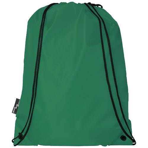 Obrázky: Sťahovací ruksak z recyklovaných PET zelená, Obrázok 2