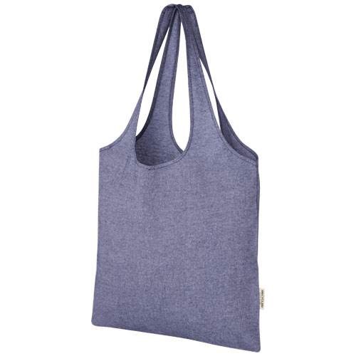Obrázky: Nákupná taška z rec. bavlny 150 g, modrá