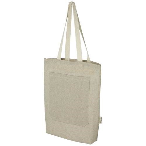 Obrázky: Nákup. taška-vrecko 150 g, rec. bavlna, prírodná, Obrázok 1