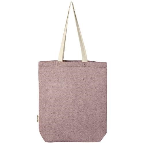 Obrázky: Nákup. taška-vrecko 150 g, rec. bavlna, bordó, Obrázok 2